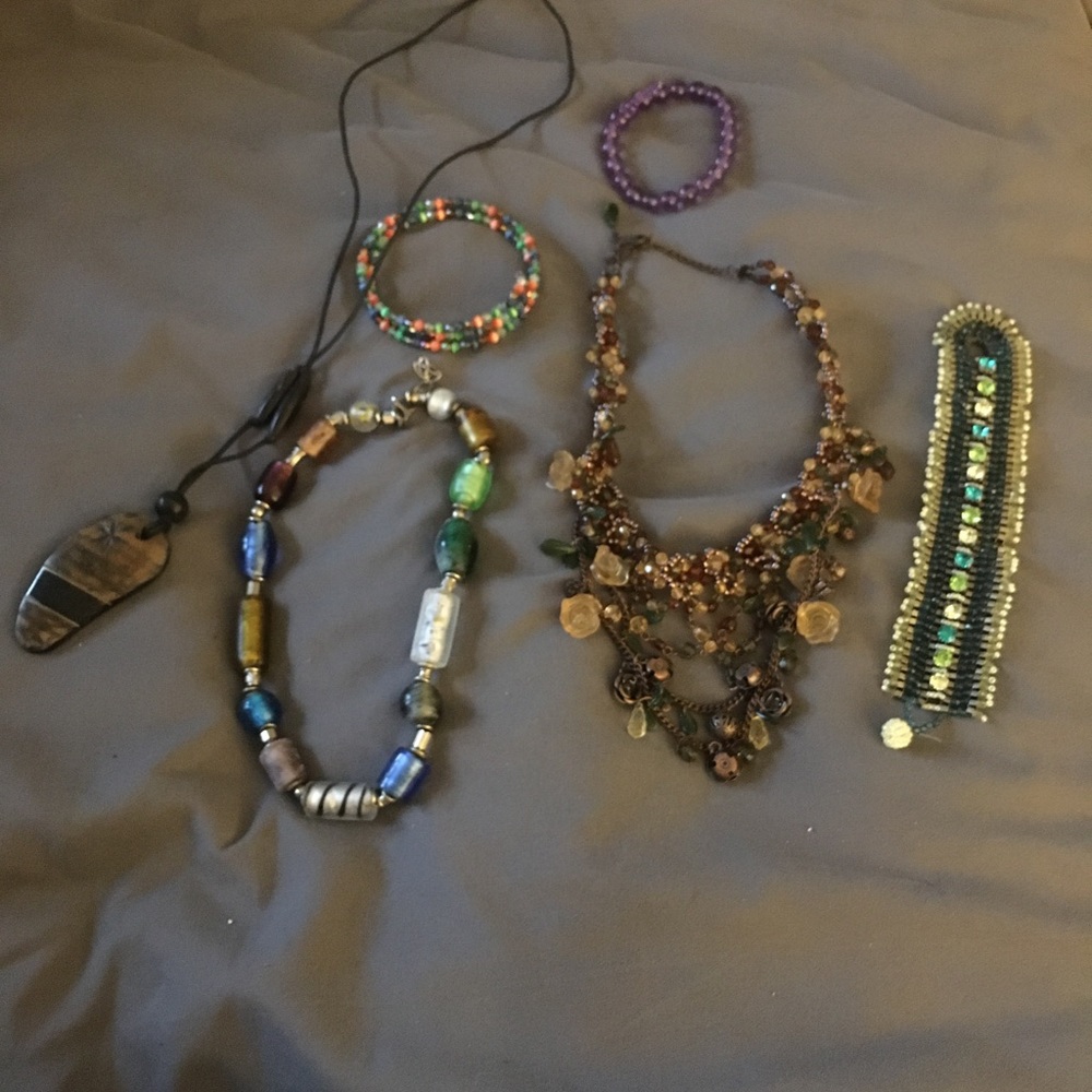 Lot of boho style costume jewelry